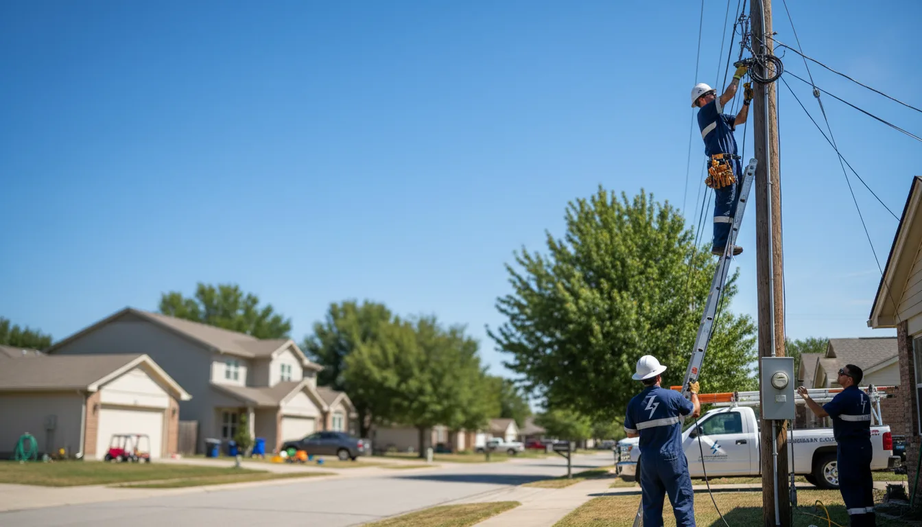 Residential electrician providing installation services in Sardinia, OH